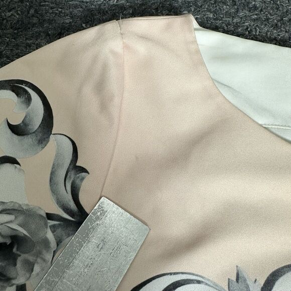 Emma Cook So Surreal Shift Dress Women 10 Pearls Floral Boat Neck Half Sleeve - Picture 3 of 13